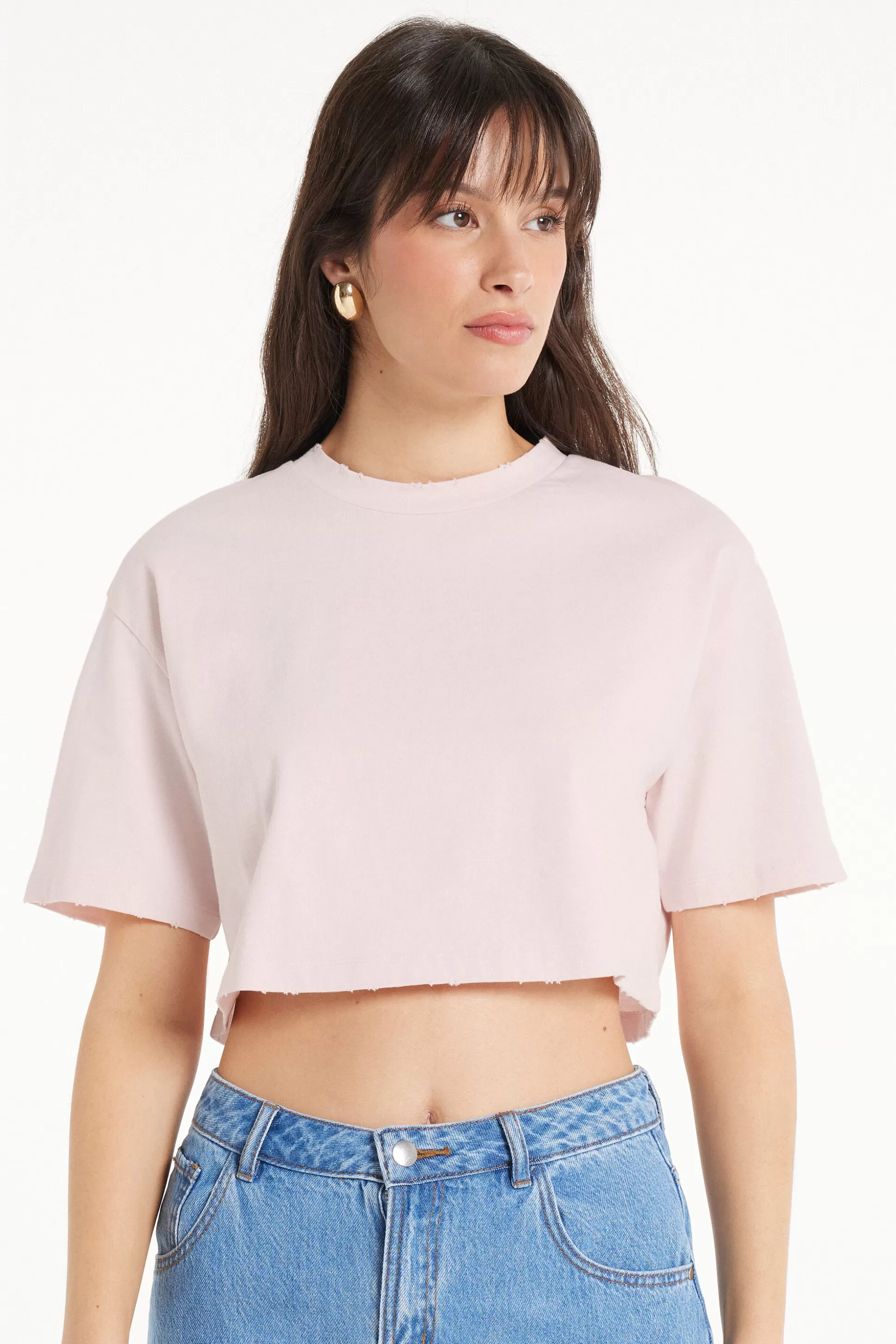 T-Shirt Corta In Cotone A Girocollo - Magliette Maniche Corte - Donna | >Tezenis Clearance