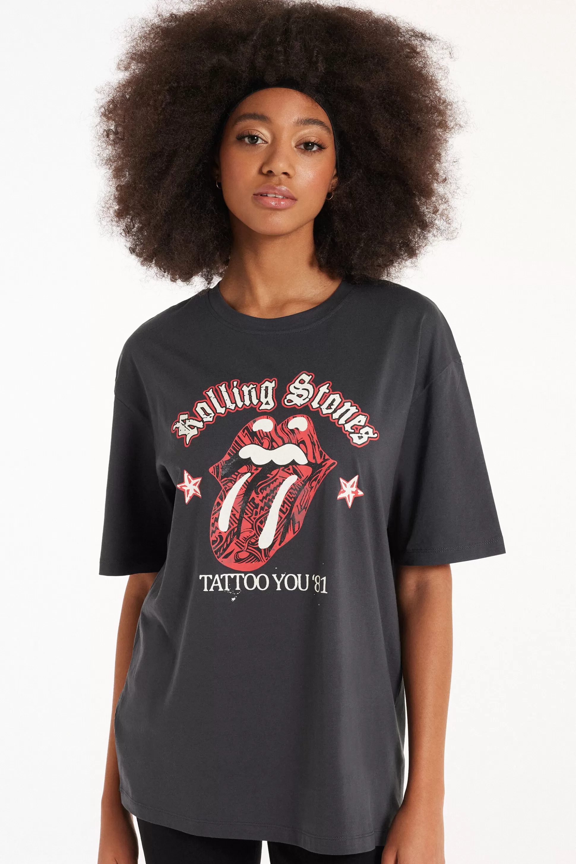 T-Shirt In Cotone Con Stampa Rolling Stones Unisex - Magliette Maniche Corte - Donna | >Tezenis Shop