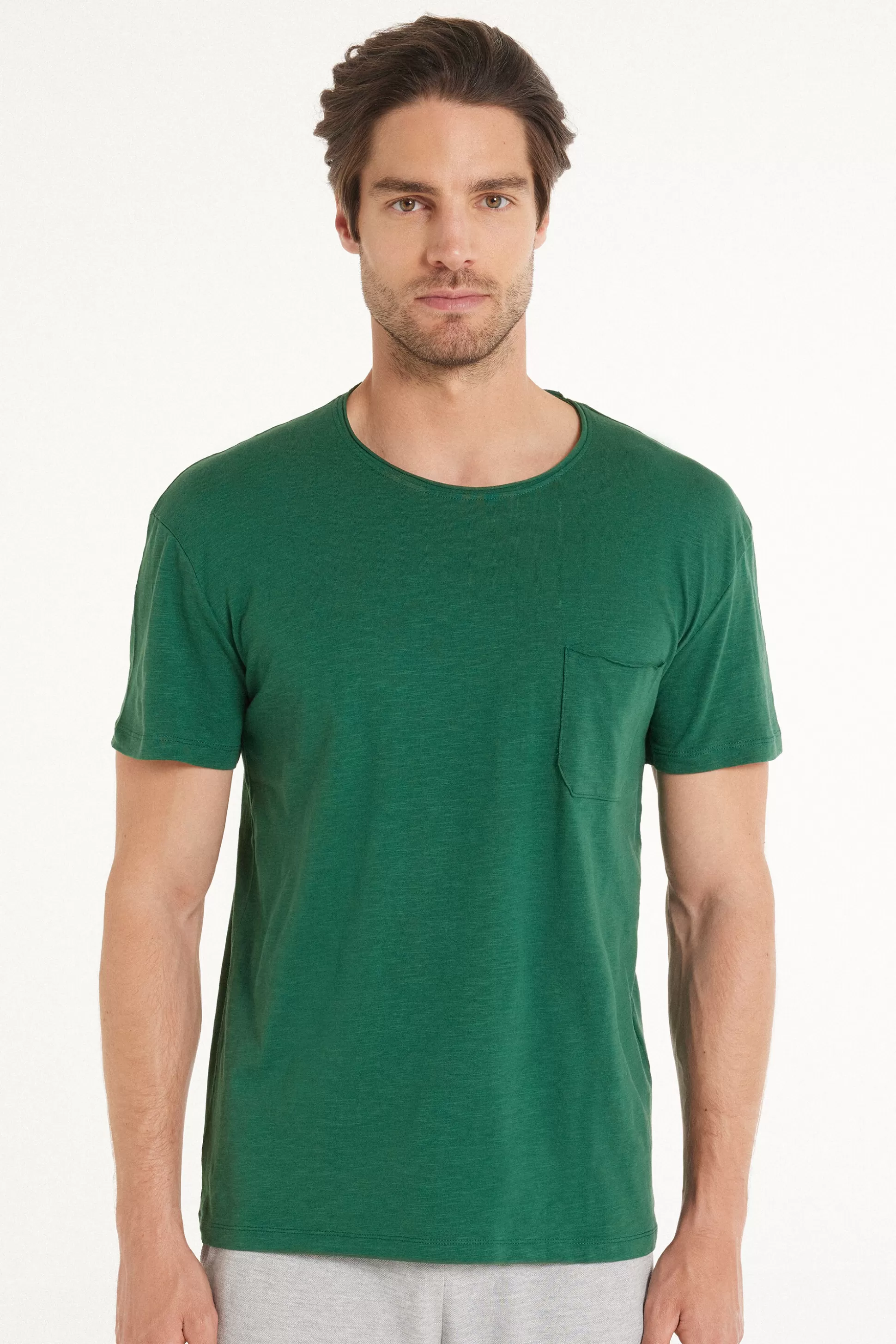 T-shirt In Cotone Con Taschino - T-shirt E Magliette - Uomo | >Tezenis Flash Sale