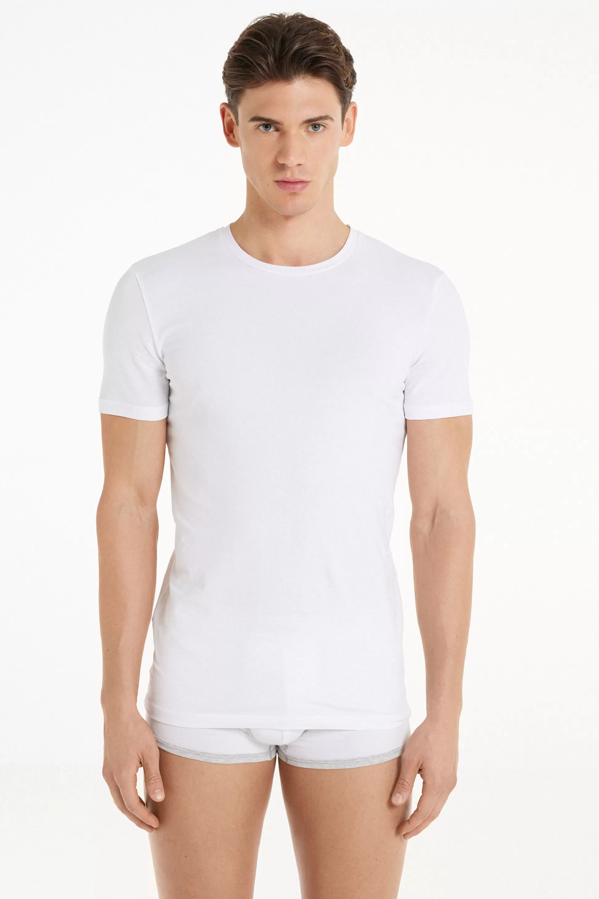 T-Shirt In Cotone Elasticizzato - T-shirt E Magliette - Uomo | >Tezenis Best Sale