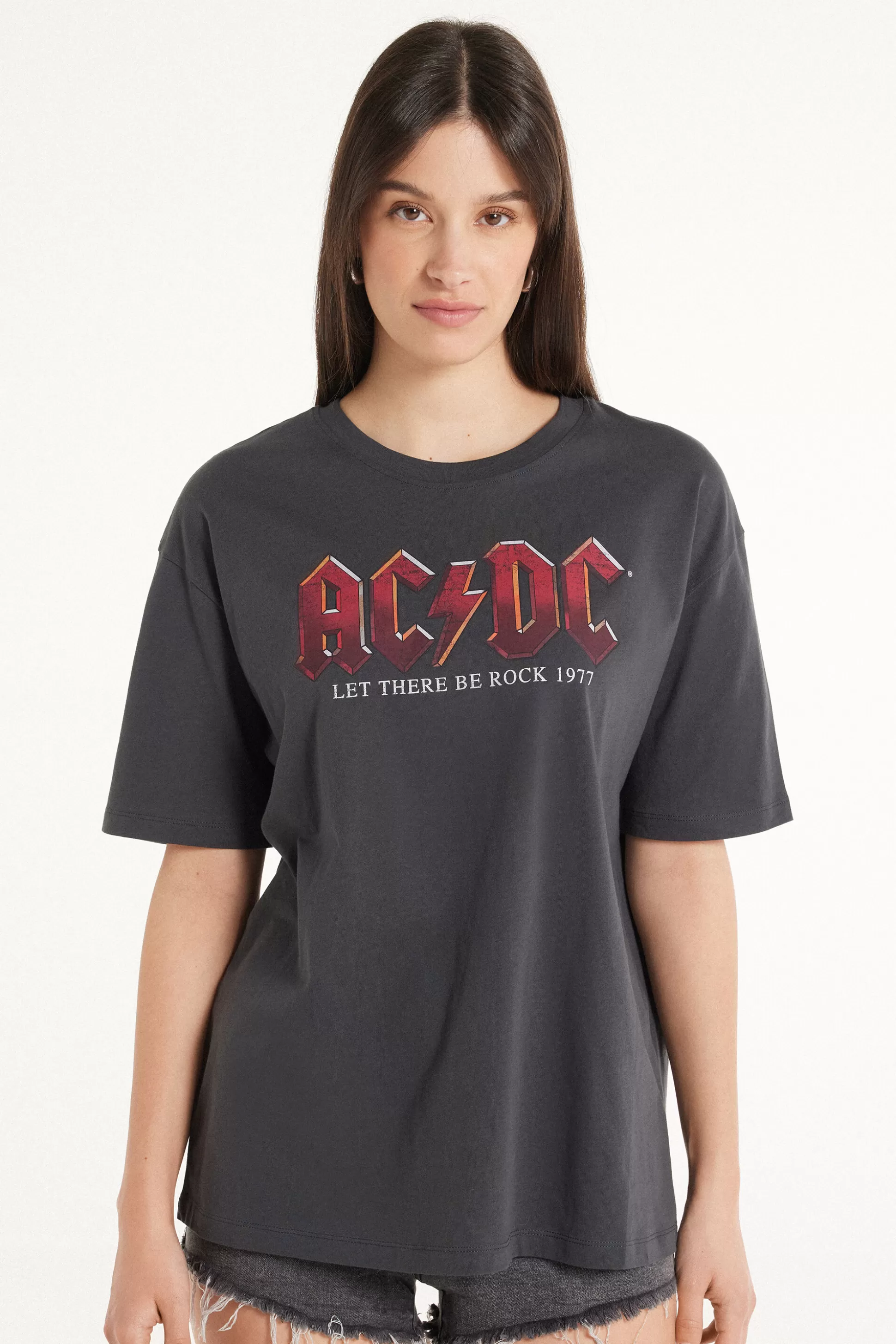 T-Shirt Stampa AC/DC Unisex - Magliette Maniche Corte - Donna | >Tezenis New